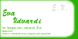 eva udvardi business card